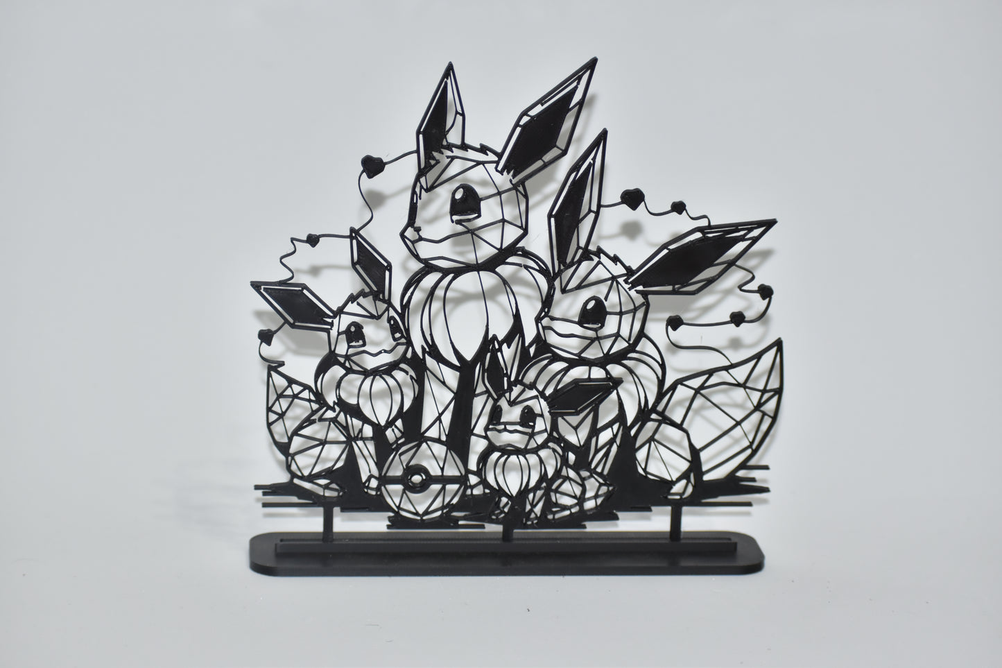 Figura Decorativa Pokémon - Diseño Art Line | Modelo: Familia Eevee