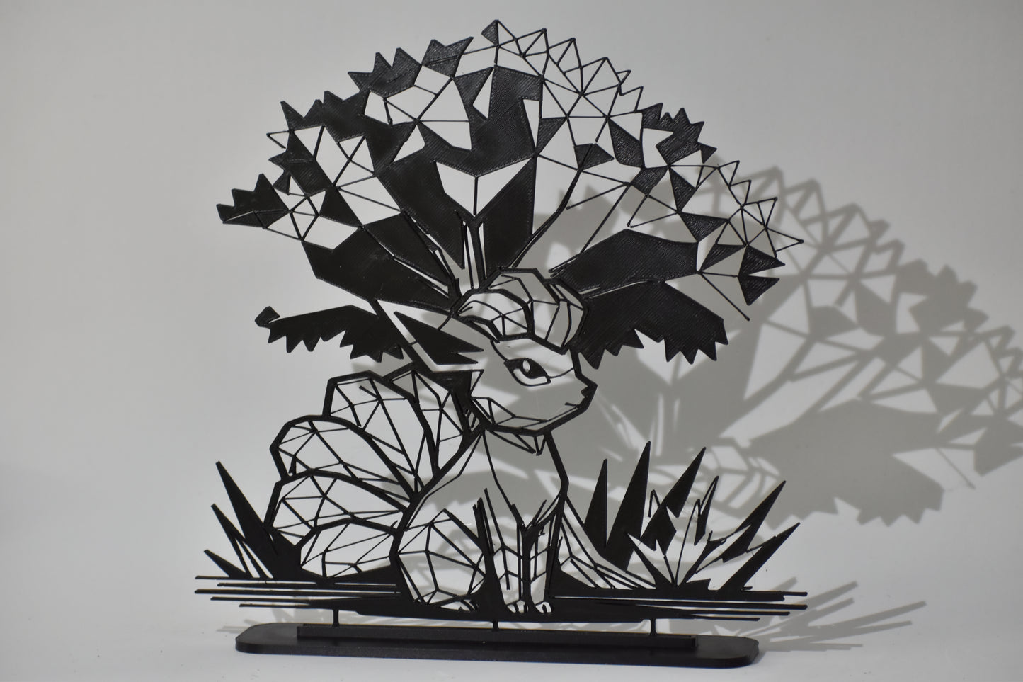 Figura Decorativa Pokémon - Diseño Art Line | Modelo: Vulpix tree version