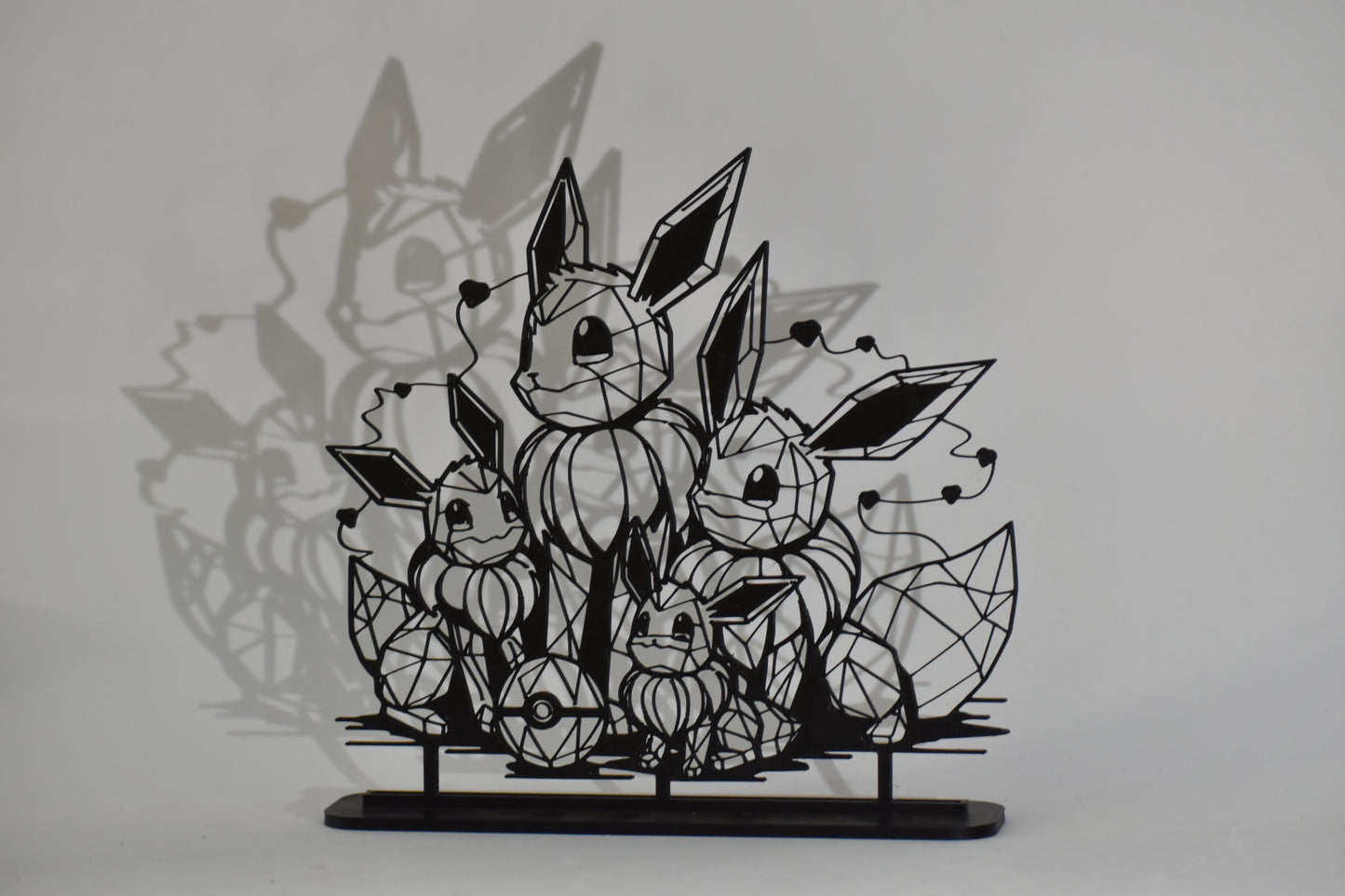Figura Decorativa Pokémon - Diseño Art Line | Modelo: Familia Eevee