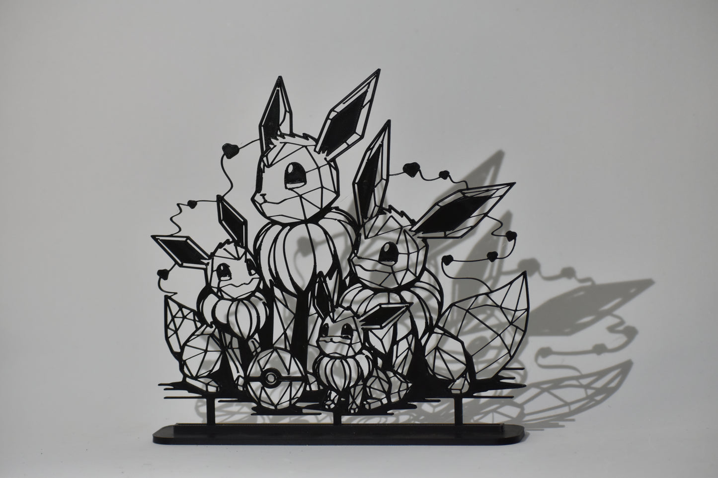Figura Decorativa Pokémon - Diseño Art Line | Modelo: Familia Eevee