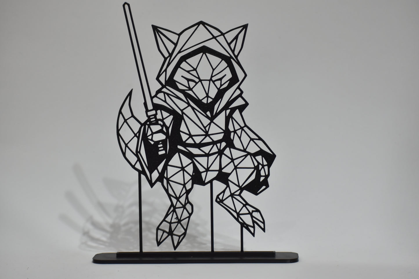 Figura Decorativa Pokémon x Star Wars - Diseño Art Line | Modelo: Abra Jedi