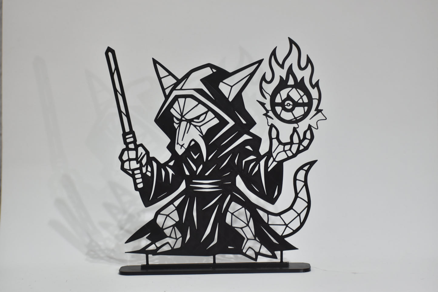Figura Decorativa Pokémon - Diseño Art Line | Modelo: Alakazam
