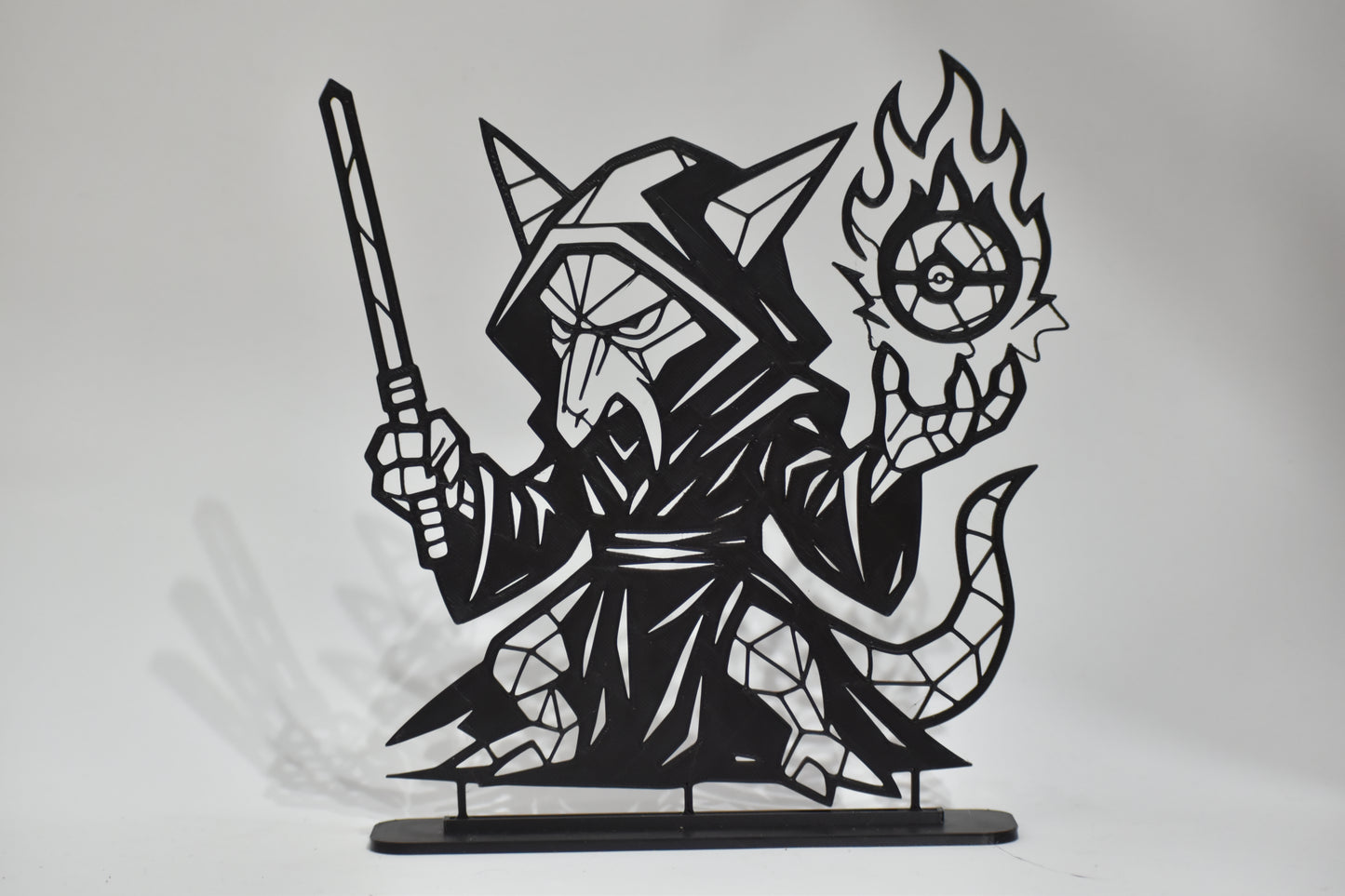 Figura Decorativa Pokémon - Diseño Art Line | Modelo: Alakazam