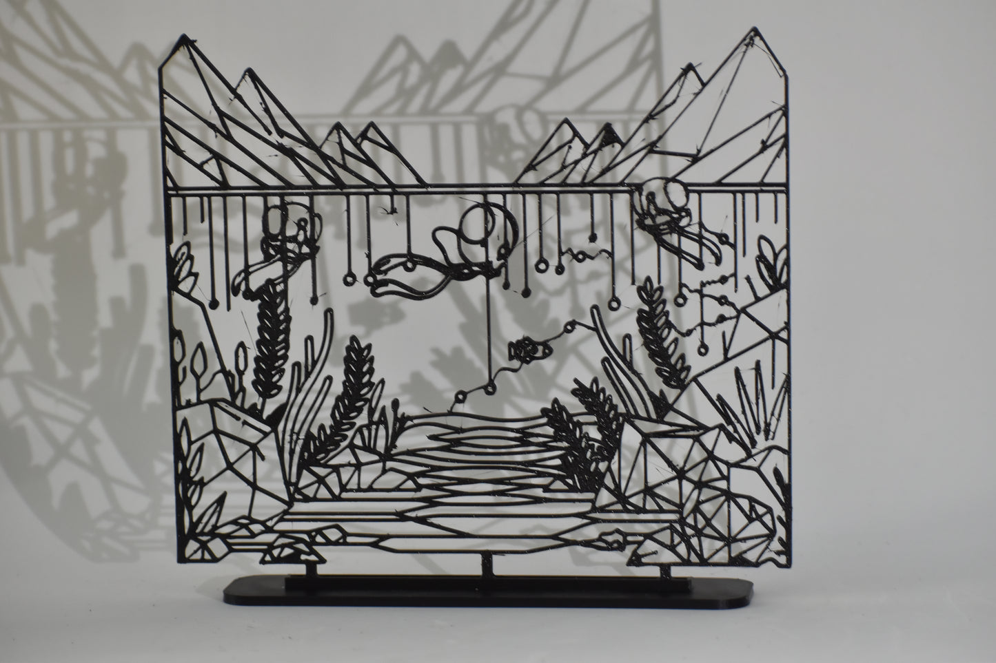 Figura Decorativa Pokémon - Diseño Art Line  | Modelo: Tentacool paisaje
