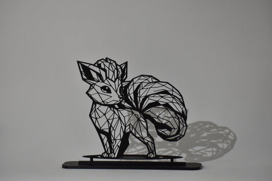 Figura Decorativa Pokémon - Diseño Art Line  | Modelo: Vulpix