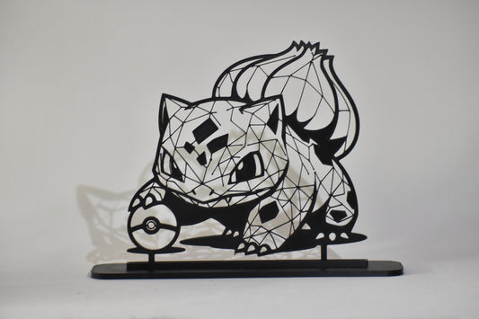 Figura Decorativa Pokémon - Diseño Art Line | Modelo: Bulbasaur