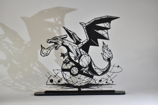 Figura Decorativa Pokémon - Diseño Art Line  | Modelo: Charizard