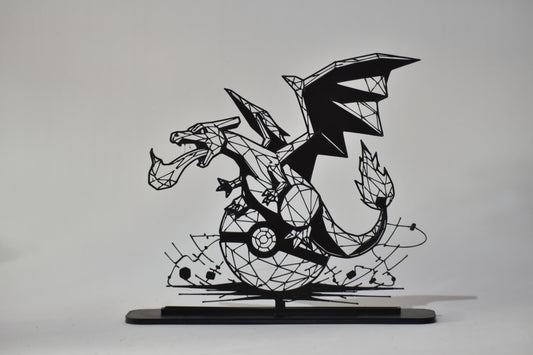 Figura Decorativa Pokémon - Diseño Art Line  | Modelo: Charizard