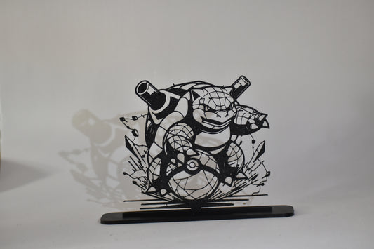 Figura Decorativa Pokémon - Diseño Art Line  | Modelo: Blastoise