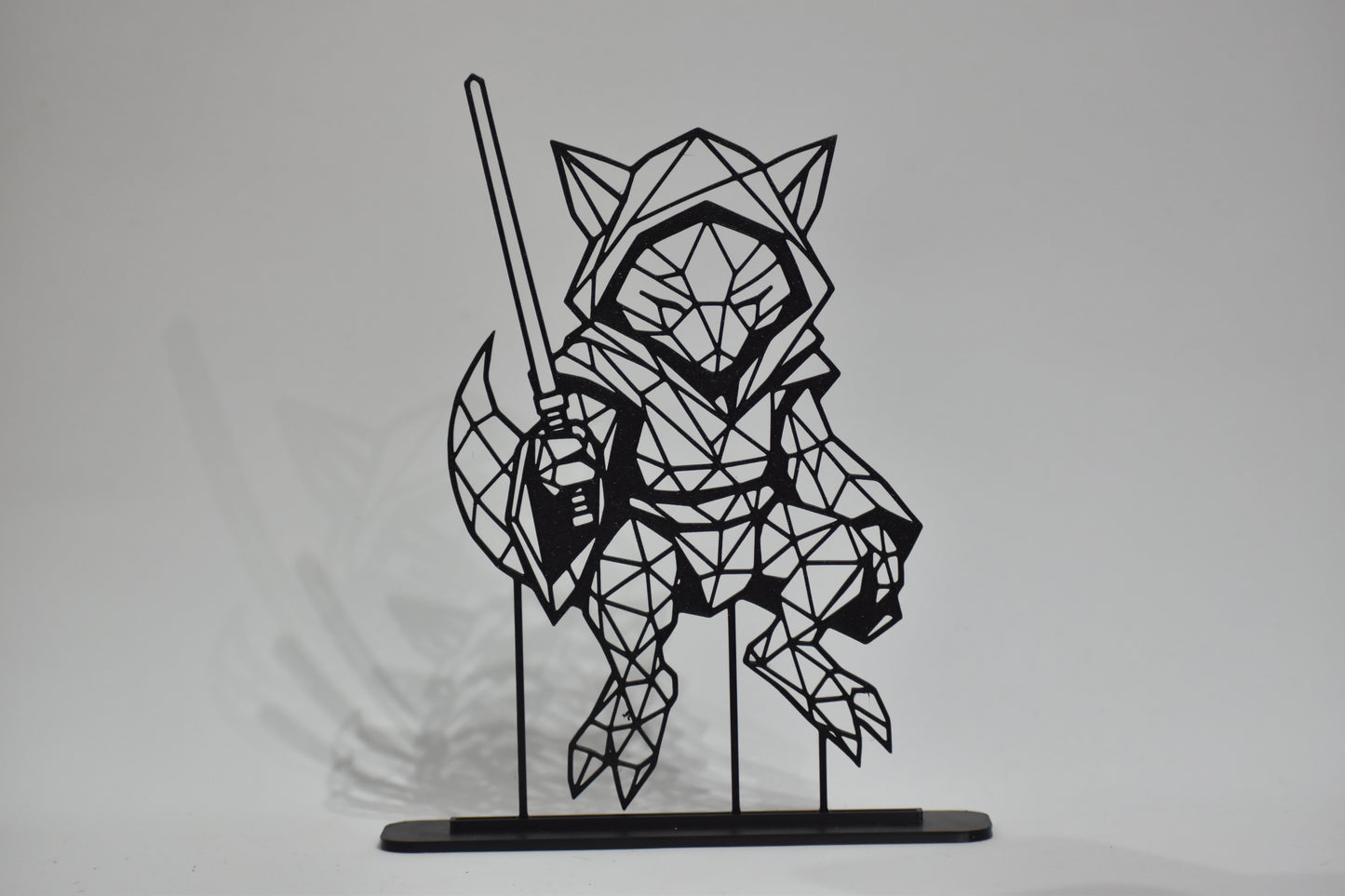 Figura Decorativa Pokémon x Star Wars - Diseño Art Line  | Modelo: Abra Jedi