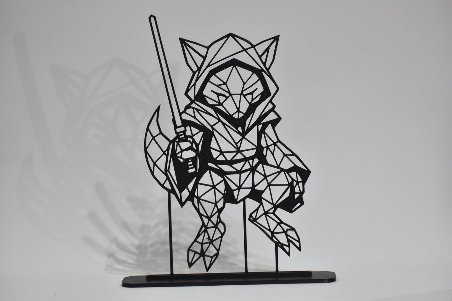 Figura Decorativa Pokémon x Star Wars - Diseño Art Line  | Modelo: Abra Jedi